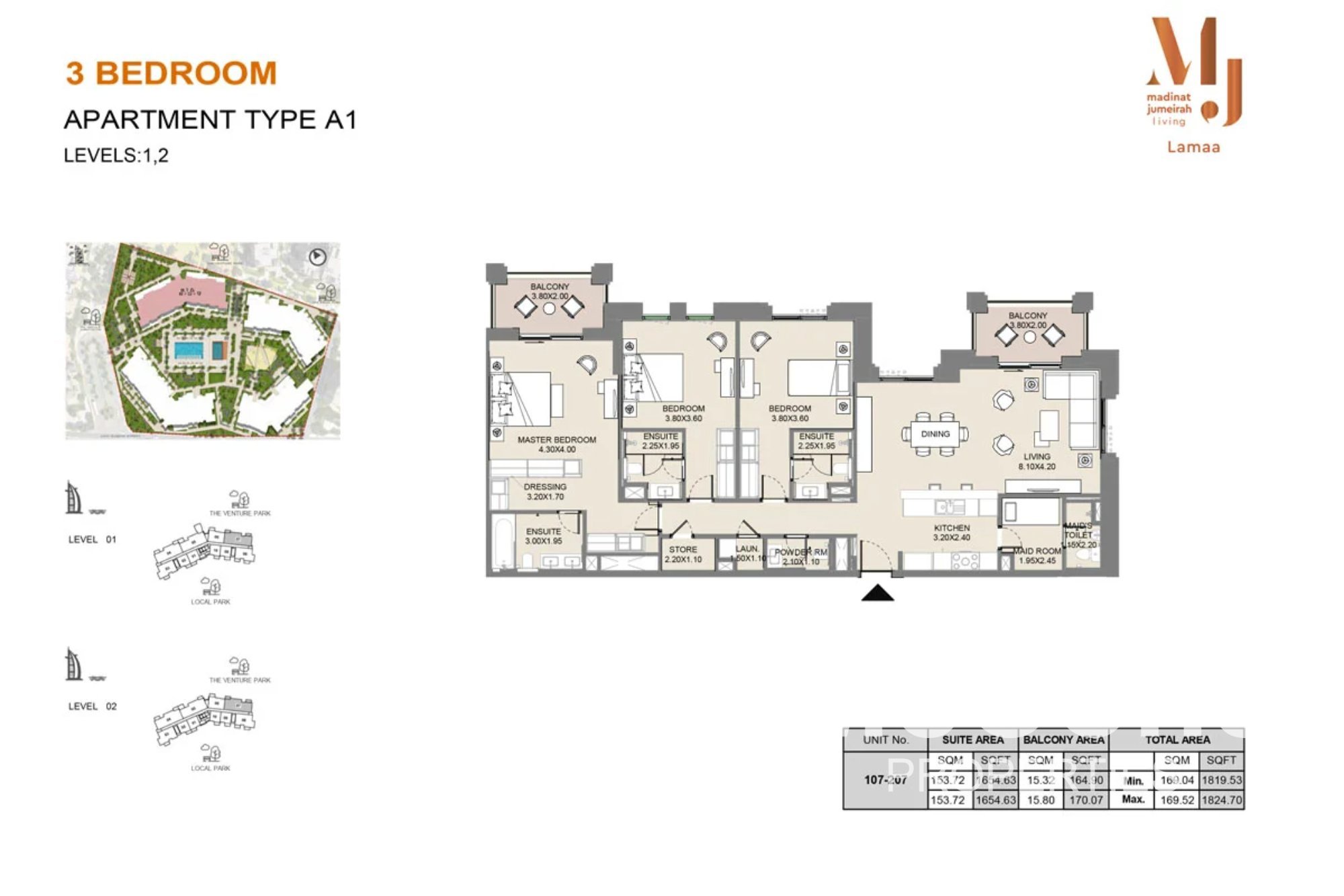 3 Bedroom Apartment for Sale in Lamaa Building 1, Umm Suqeim — photograph 12 of 12