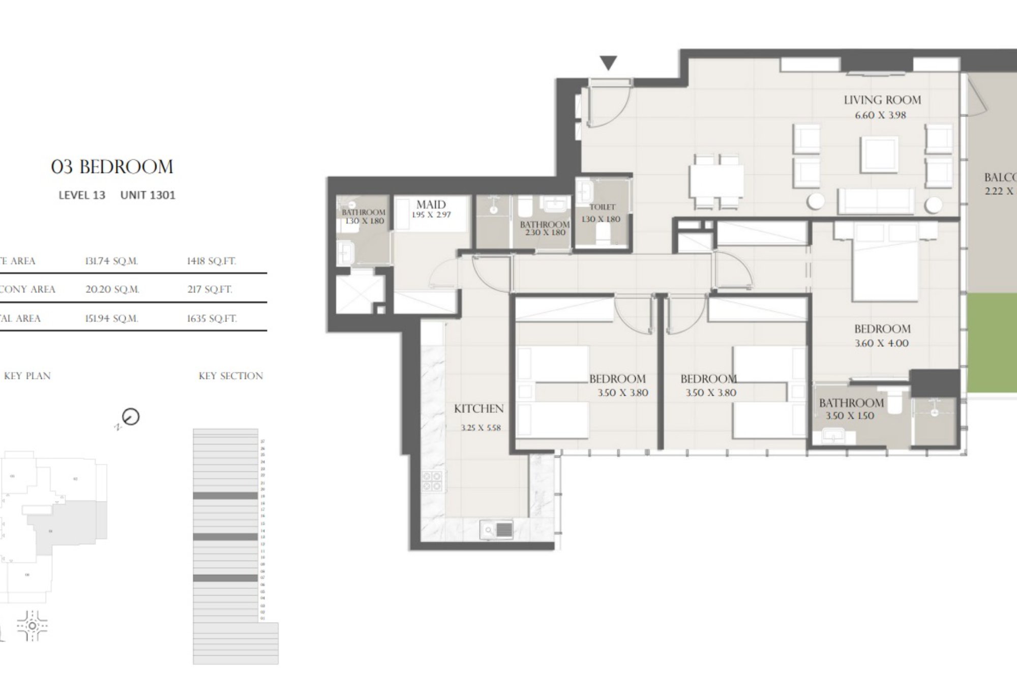 3 Bedroom Apartment for Sale in Sapphire 32, Jumeirah Village Circle — photograph 14 of 14