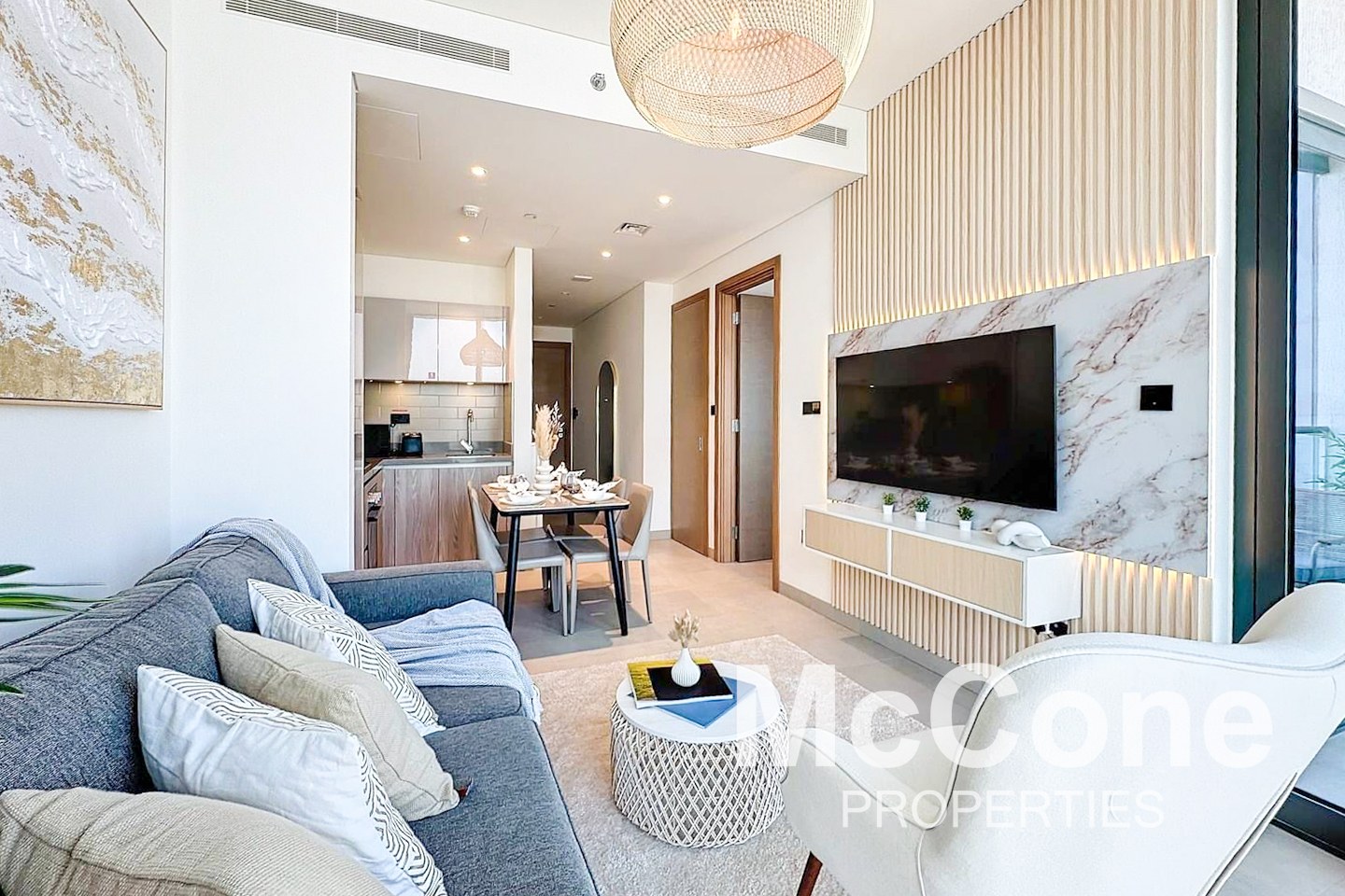 1 Bedroom Apartment for Rent in Sobha Hartland Waves, Mohammed Bin Rashid City — photo 2 of 16