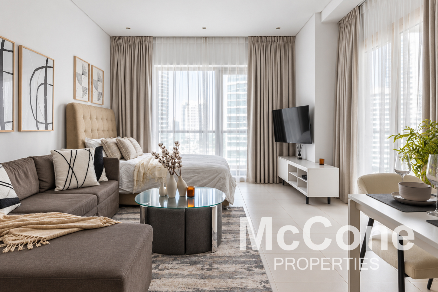Studio Apartment for Rent in The Royal Oceanic, Dubai Marina — photo 3 of 15