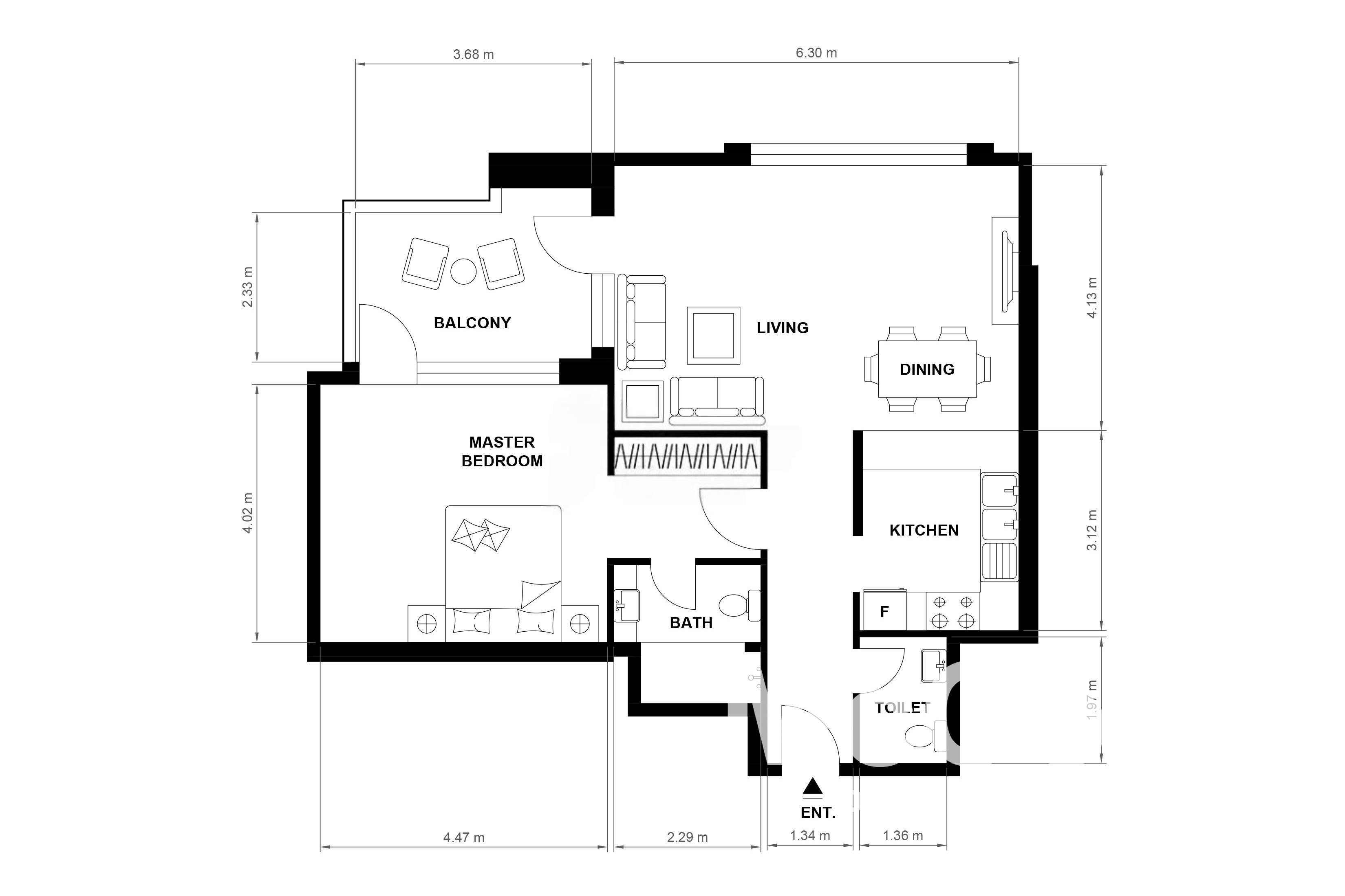 1 Bedroom Apartment for Rent in Vezul Residence, Business Bay — photograph 10 of 10