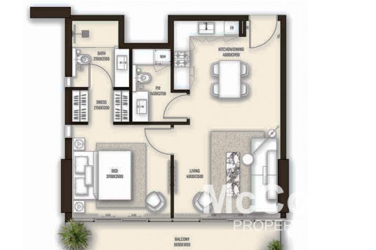 1 Bedroom Apartment for Sale in Sonate Residences, Jumeirah Village Triangle — photograph 11 of 11